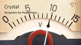  Presentation with engineering - Presentation theme having value engineering - vintage voltmeters close up background and a lemonade colored foreground