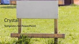  Presentation with building a house - Cool new slide deck with valuebased - lawn is a sign backdrop and a  colored foreground