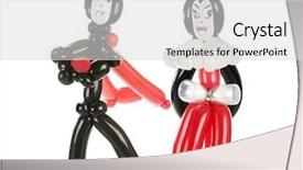  Presentation with vampire - Presentation theme consisting of character counts - vampire and vampiress a count background and a  colored foreground