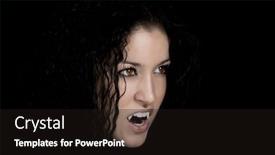  Presentation with scary vampire - Beautiful presentation featuring vampire-with-pale-face-fangs backdrop and a wine colored foreground