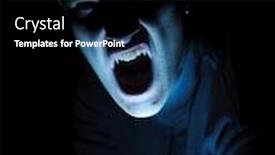  Presentation with vampire - Cool new presentation theme with vampire backdrop and a black colored foreground