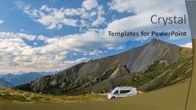  Presentation with life - Slide deck featuring van-life-in-col-de background and a light blue colored foreground