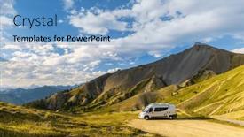  Presentation with actuary life - Slides with van-life-in-col-de background and a light blue colored foreground