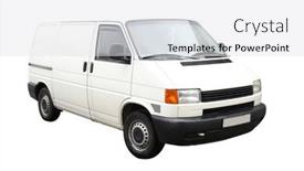  Presentation with background - Slide deck consisting of van-under-the-white-background background and a  colored foreground