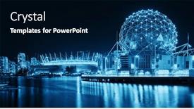  Presentation with cities - Beautiful PPT theme featuring vancouver-bc-aug-17-science backdrop and a black colored foreground
