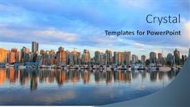  Presentation with metropolitan - Amazing slide deck having vancouver-canada-on-july-1 backdrop and a light blue colored foreground