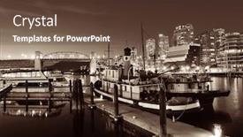  Presentation with vancouver - Audience pleasing PPT layouts consisting of vancouver-false-creek-at-night backdrop and a tawny brown colored foreground