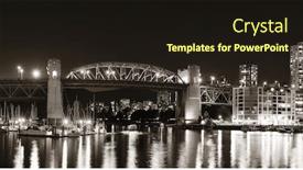  Presentation with vancouver - Colorful PPT layouts enhanced with vancouver-false-creek-at-night backdrop and a wine colored foreground