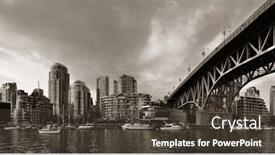  Presentation with vancouver - Audience pleasing slide deck consisting of vancouver-false-creek-panorama backdrop and a tawny brown colored foreground