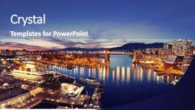  Presentation with apartment buildings - Cool new presentation with vancouver harbor view with urban backdrop and a ocean colored foreground
