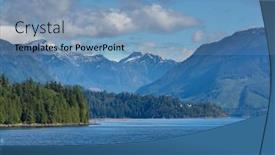  Presentation with british columbia canada - Presentation theme with vancouver-island-british-columbia-canada background and a light blue colored foreground