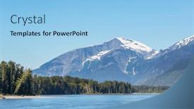  Presentation with british columbia - Slide set featuring vancouver-island-british-columbia-canada background and a light blue colored foreground