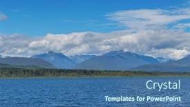  Presentation with british columbia canada - Presentation theme with vancouver-island-british-columbia-canada background and a ocean colored foreground