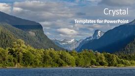  Presentation with british columbia canada - PPT theme consisting of vancouver-island-british-columbia-canada background and a mint green colored foreground
