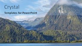  Presentation with british columbia - Presentation enhanced with vancouver-island-british-columbia-canada background and a light blue colored foreground