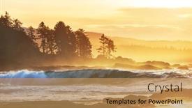  Presentation with british columbia canada - PPT theme enhanced with vancouver-island-british-columbia-canada background and a  colored foreground