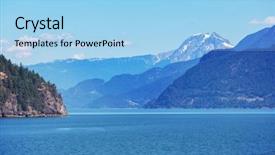  Presentation with canada voting - Beautiful theme featuring vancouver island canada beautiful sunny backdrop and a light blue colored foreground