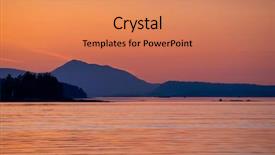  Presentation with view of the salt mine - PPT layouts consisting of vancouver island from the salish background and a coral colored foreground