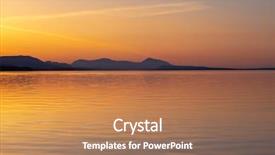  Presentation with sea shore - Theme with vancouver island from the salish background and a  colored foreground