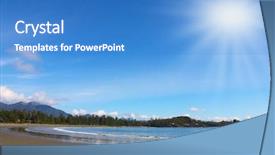  Presentation with pacific island - Presentation theme with vancouver-island-on-the-pacific background and a teal colored foreground