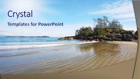  Presentation with pacific island - Cool new presentation theme with vancouver-island-on-the-pacific backdrop and a light blue colored foreground