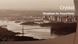  Presentation with lions - Presentation with vancouver sunrise with lions gate background and a coral colored foreground