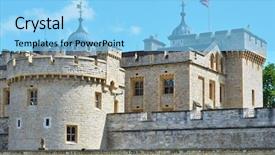  Presentation with london - Cool new slides with vanets - tower of london backdrop and a light blue colored foreground