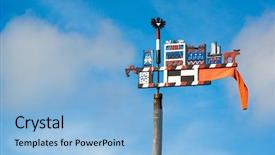  Presentation with weather - PPT layouts consisting of vanets - wooden carved weather vane background and a light blue colored foreground