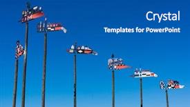  Presentation with weather - Beautiful slides featuring vanets - wooden carved weather vanes backdrop and a dark gray colored foreground