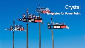  Presentation with weather - Cool new slides with vanets - wooden carved weather vanes backdrop and a teal colored foreground