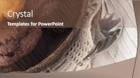  Presentation with muffins - Amazing PPT theme having vanilla and chocolate muffins backdrop and a tawny brown colored foreground