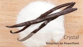  Presentation with vanilla - Cool new presentation theme with vanilla beans with sugar backdrop and a lemonade colored foreground