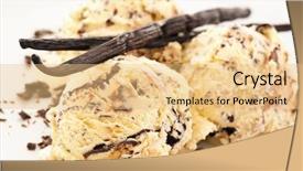  Presentation with chocolate ice cream - Amazing presentation design having vanilla chocolate ice cream backdrop and a  colored foreground