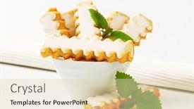  Presentation with vanilla - PPT layouts enhanced with vanilla-cookies-with-white-icing background and a lemonade colored foreground