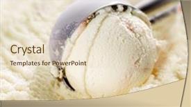  Presentation with vanilla - Colorful presentation enhanced with vanilla ice cream background backdrop and a lemonade colored foreground