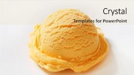  Presentation with vanilla - Slide deck enhanced with vanilla ice cream scoop background and a blonde colored foreground
