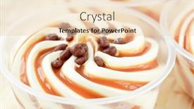  Presentation with ice cream - Audience pleasing slides consisting of vanilla-ice-cream-with-caramel backdrop and a lemonade colored foreground