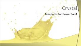  Presentation with vanilla splash - Cool new PPT theme with vanilla-milk-splash-isolated backdrop and a white colored foreground