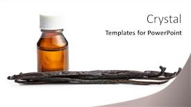 Presentation with essence - PPT layouts featuring vanilla-pods-and-vanilla-essence background and a white colored foreground