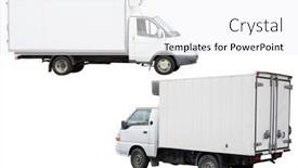  Presentation with under water concrete - PPT layouts with vans-under-the-white-background background and a white colored foreground