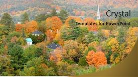  Presentation with saint - Amazing PPT theme having vantage point - beautiful city of saint johnsbury backdrop and a coral colored foreground