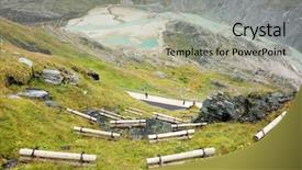  Presentation with national integration - Audience pleasing slide deck consisting of drilling wooden plank with wood drill bit close up image with space for text backdrop and a tawny brown colored foreground