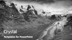  Presentation with triumph arch in innsbruck austria - Presentation theme enhanced with vantage point - pasterze the longest glacier background and a  colored foreground