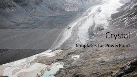  Presentation with triumph arch in innsbruck austria - Presentation theme having vantage point - pasterze the longest glacier background and a  colored foreground