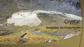  Presentation with glacier - Audience pleasing PPT theme consisting of vantage point - pasterze the longest glacier backdrop and a  colored foreground