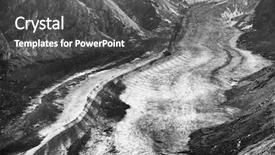  Presentation with austria politic - PPT theme enhanced with vantage point - pasterze the longest glacier background and a dark gray colored foreground