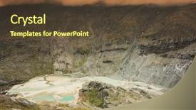  Presentation with triumph arch in innsbruck austria - Presentation design consisting of vantage point - pasterze the longest glacier background and a tawny brown colored foreground