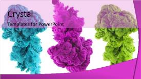  Presentation with ink - Slides consisting of vaping - acrylic colors and ink background and a lilac colored foreground