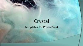  Presentation with ink blot - Audience pleasing presentation theme consisting of vaping - acrylic colors in water ink backdrop and a light blue colored foreground