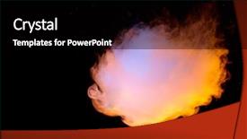  Presentation with vapor - Cool new presentation with vapor trail - smoke on dark background backdrop and a black colored foreground